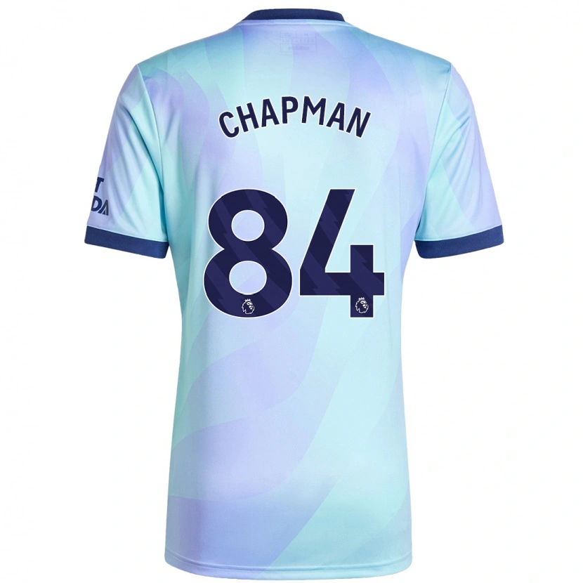 Danxen Homme Maillot Samuel Chapman #84 Aqua Troisieme 2024/25 T-Shirt