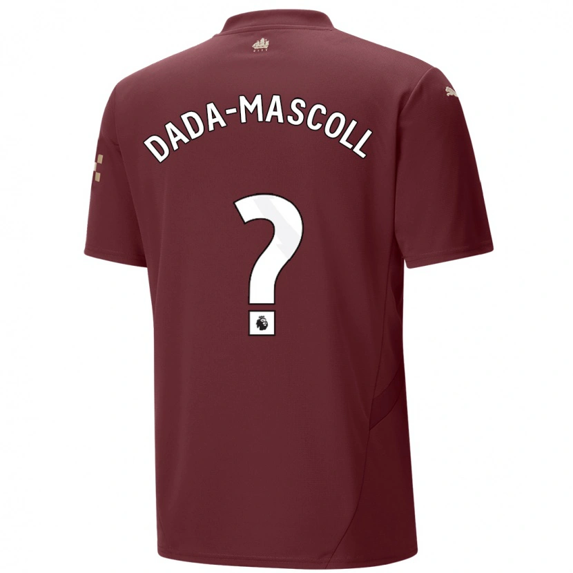 Danxen Homme Maillot Isaiah Dada-Mascoll #0 Marron Troisieme 2024/25 T-Shirt