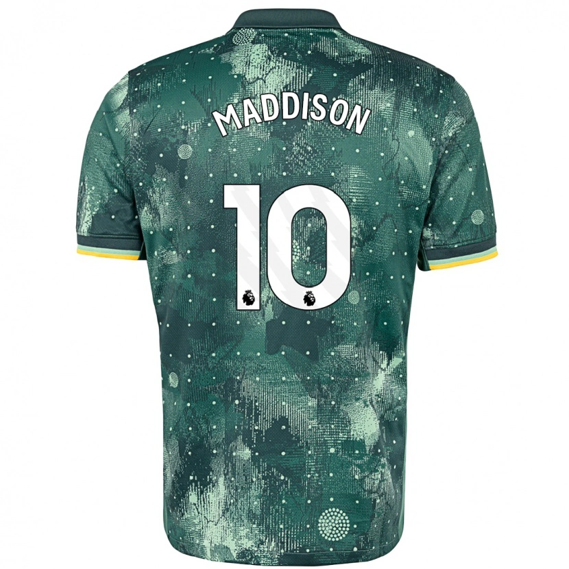 Danxen Homme Maillot James Maddison #10 Vert Menthe Troisieme 2024/25 T-Shirt