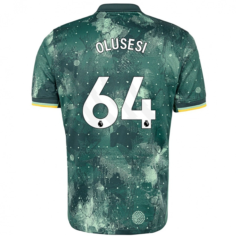 Danxen Homme Maillot Callum Olusesi #64 Vert Menthe Troisieme 2024/25 T-Shirt