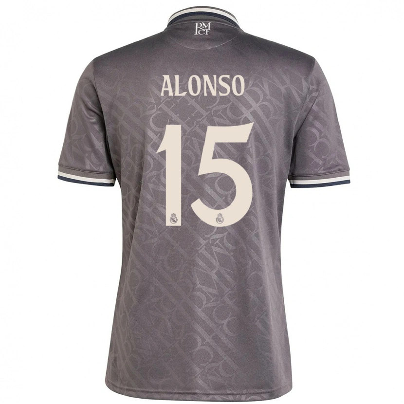 Danxen Homme Maillot Borja Alonso #15 Anthracite Troisieme 2024/25 T-Shirt