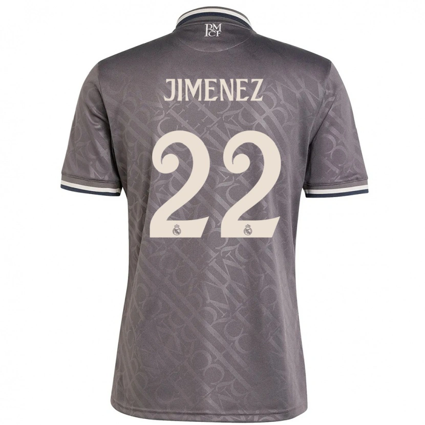 Danxen Homme Maillot David Jiménez #22 Anthracite Troisieme 2024/25 T-Shirt