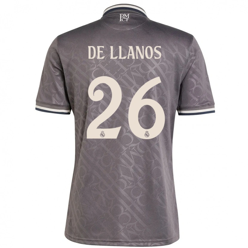 Danxen Homme Maillot Hugo De Llanos #26 Anthracite Troisieme 2024/25 T-Shirt