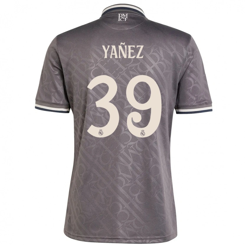 Danxen Homme Maillot Daniel Yañez #39 Anthracite Troisieme 2024/25 T-Shirt