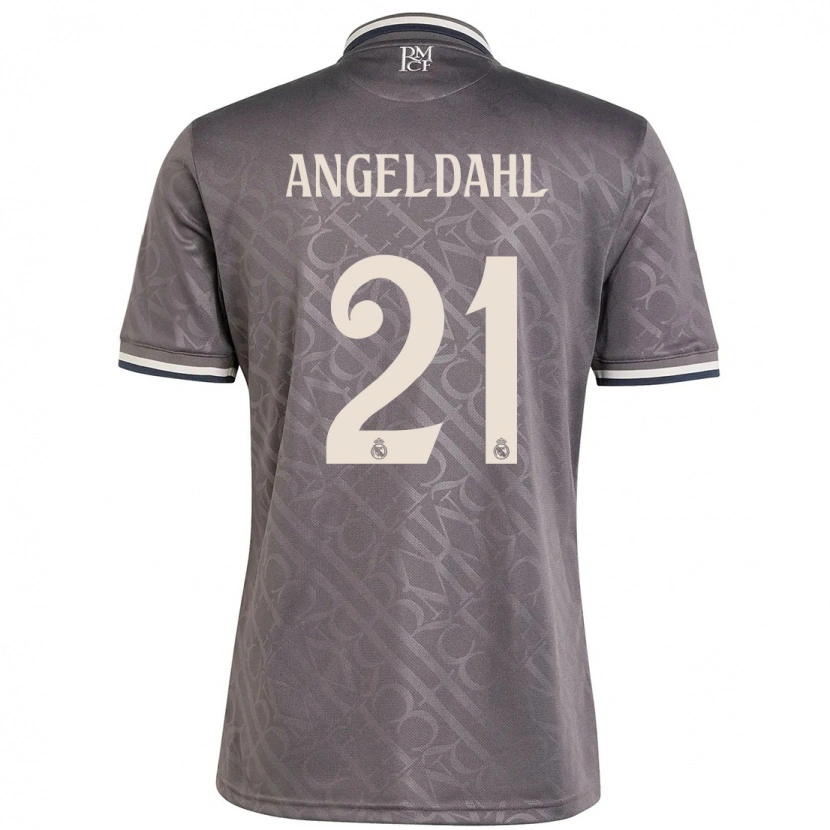 Danxen Homme Maillot Filippa Angeldahl #21 Anthracite Troisieme 2024/25 T-Shirt