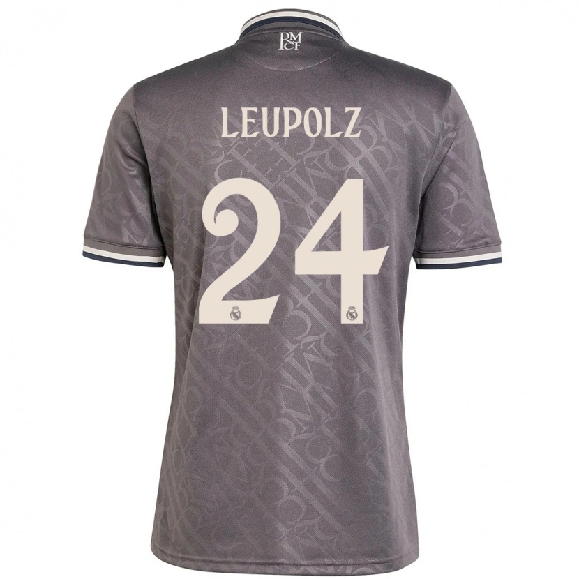 Danxen Homme Maillot Melanie Leupolz #24 Anthracite Troisieme 2024/25 T-Shirt