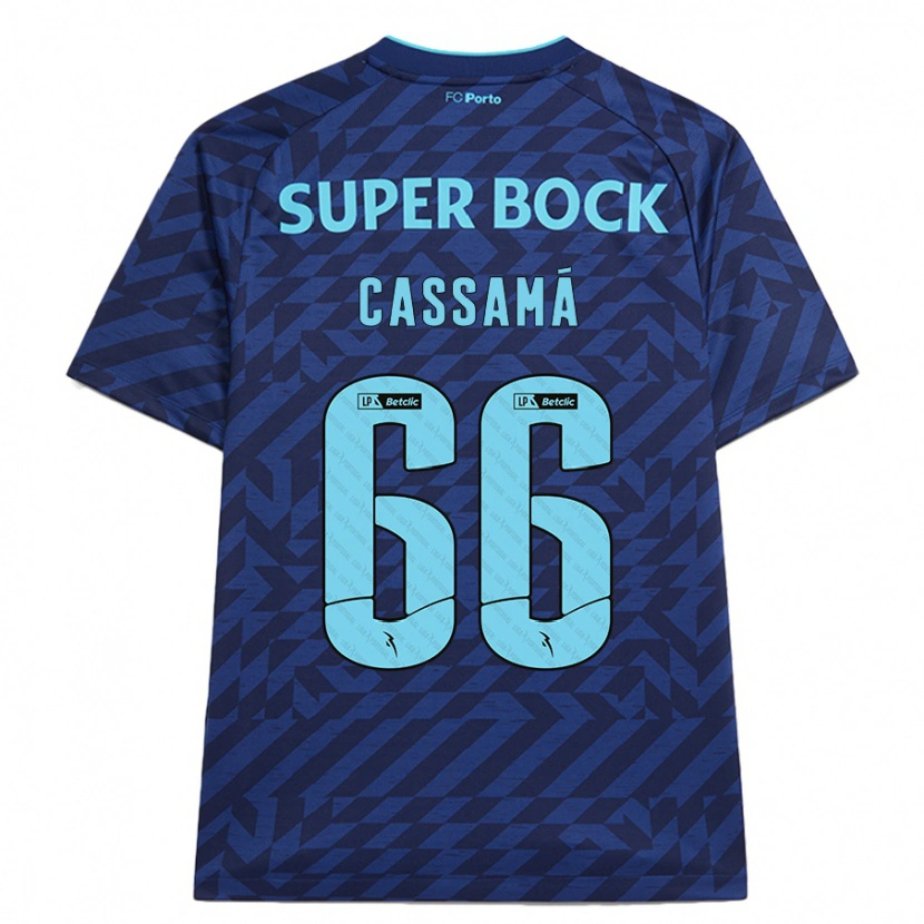 Danxen Homme Maillot Adramane Cassamá #66 Bleu Marine Troisieme 2024/25 T-Shirt