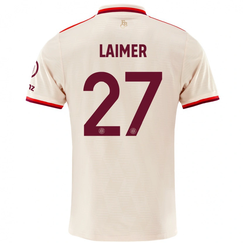 Danxen Homme Maillot Konrad Laimer #27 Lin Troisieme 2024/25 T-Shirt