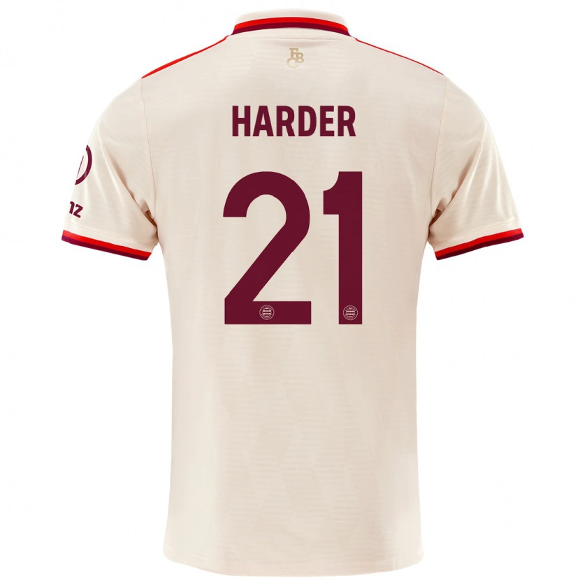 Danxen Homme Maillot Pernille Harder #21 Lin Troisieme 2024/25 T-Shirt