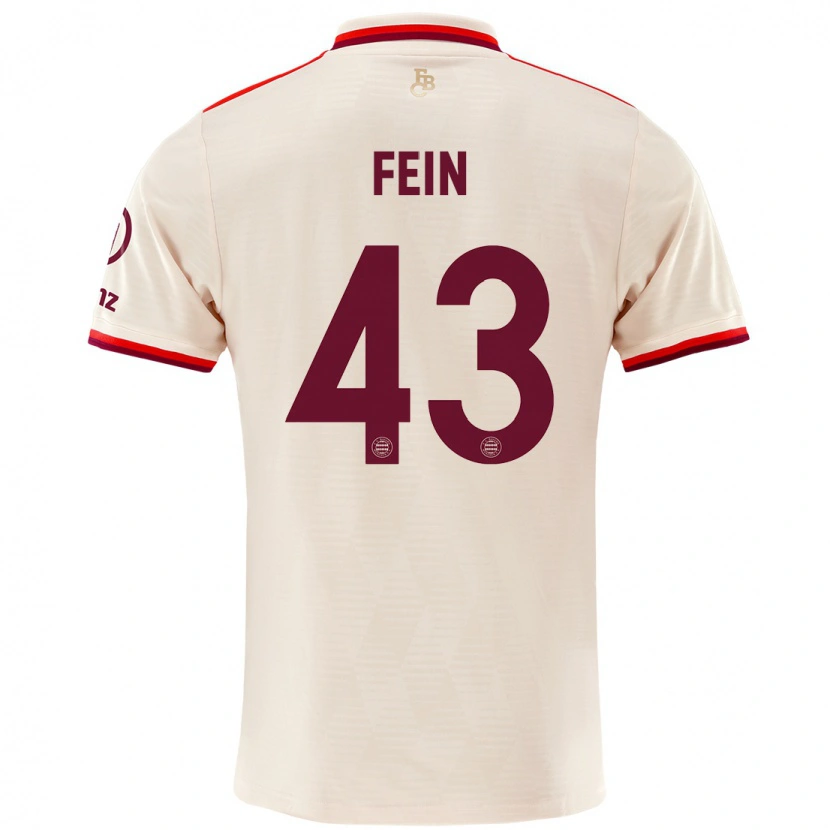 Danxen Homme Maillot Adrian Fein #43 Lin Troisieme 2024/25 T-Shirt