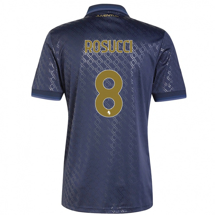 Danxen Homme Maillot Martina Rosucci #8 Bleu Marine Troisieme 2024/25 T-Shirt