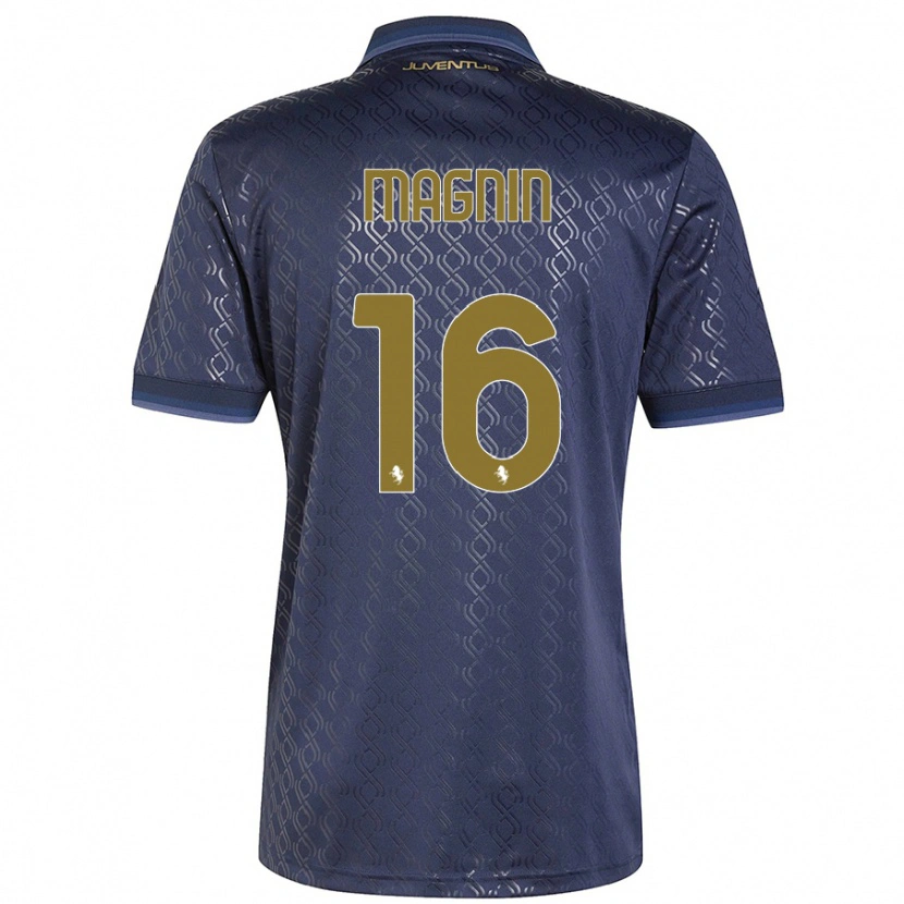 Danxen Homme Maillot Pauline Peyraud-Magnin #16 Bleu Marine Troisieme 2024/25 T-Shirt