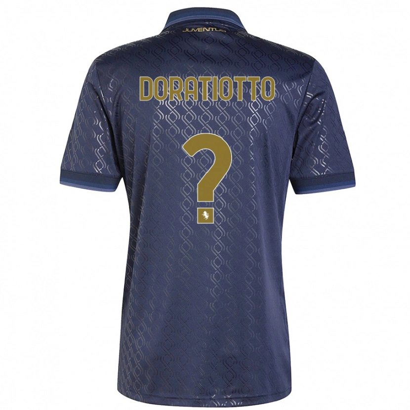 Danxen Homme Maillot Giulio Doratiotto #0 Bleu Marine Troisieme 2024/25 T-Shirt