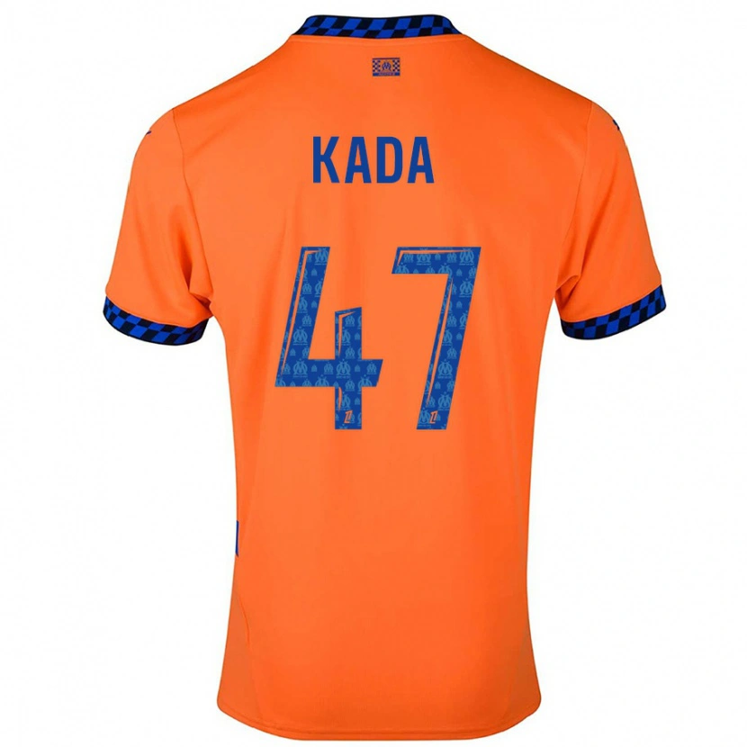 Danxen Homme Maillot Joakim Kada #47 Orange Bleu Foncé Troisieme 2024/25 T-Shirt