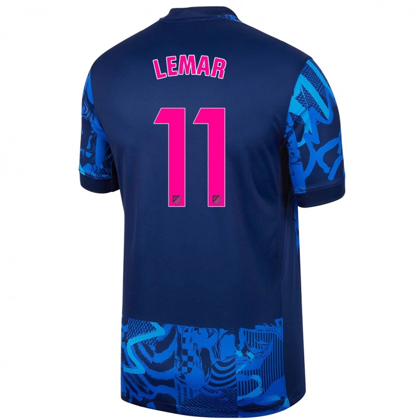 Danxen Homme Maillot Thomas Lemar #11 Bleu Royal Troisieme 2024/25 T-Shirt