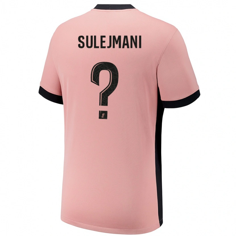 Danxen Homme Maillot Lora Sulejmani #0 Rouille Rose Troisieme 2024/25 T-Shirt