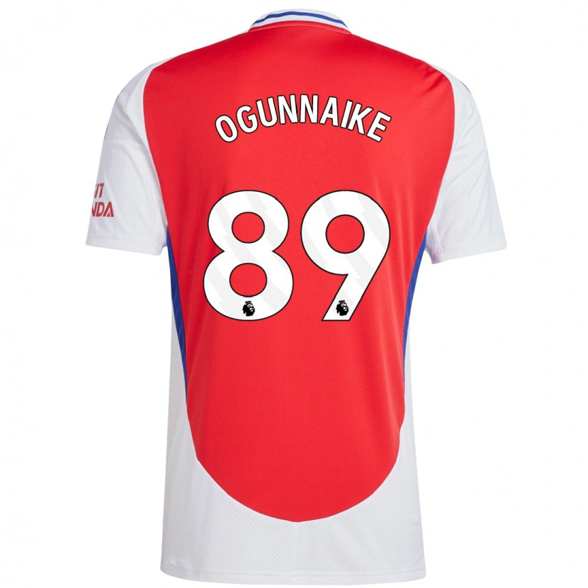 Danxen Femme Maillot Josh Ogunnaike #89 Rouge Blanc Tenues Domicile 2024/25 T-Shirt