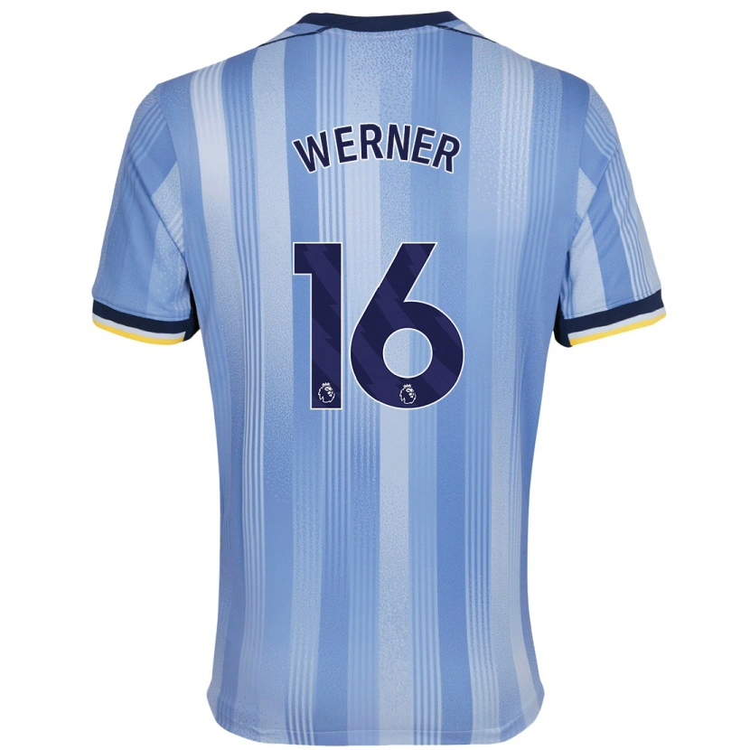 Danxen Femme Maillot Timo Werner #16 Bleu Clair Tenues Extérieur 2024/25 T-Shirt