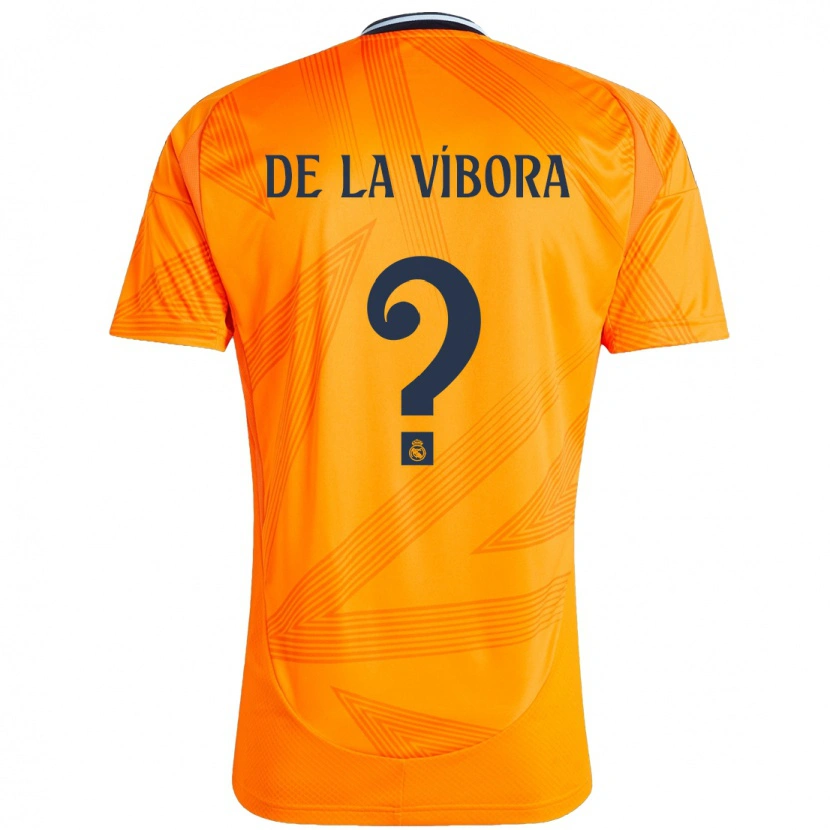 Danxen Femme Maillot David De La Víbora #0 Orange Tenues Extérieur 2024/25 T-Shirt