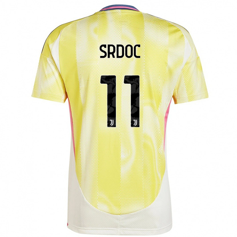 Danxen Femme Maillot Ivano Srdoc #11 Jaune Solaire Tenues Extérieur 2024/25 T-Shirt