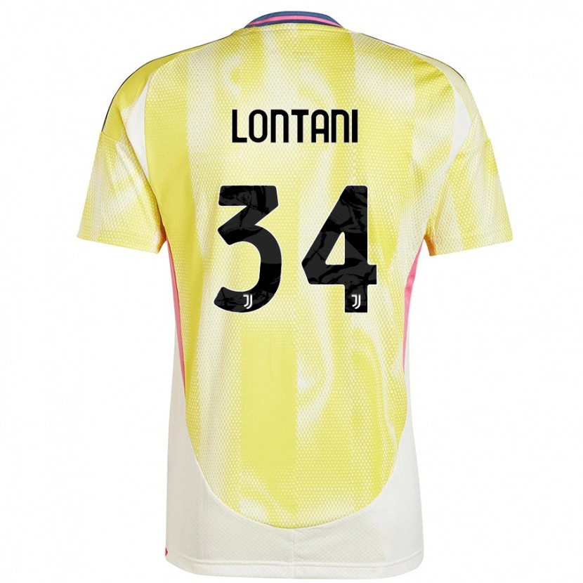 Danxen Femme Maillot Matteo Lontani #34 Jaune Solaire Tenues Extérieur 2024/25 T-Shirt