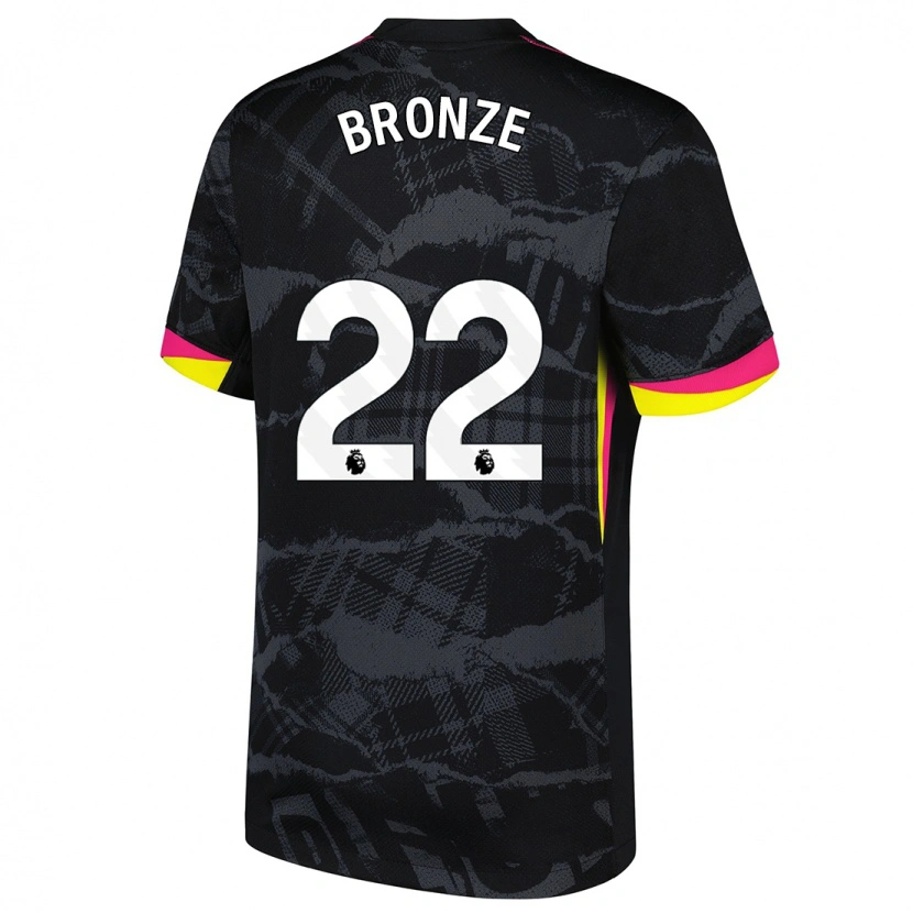 Danxen Femme Maillot Lucy Bronze #22 Noir Rose Troisieme 2024/25 T-Shirt