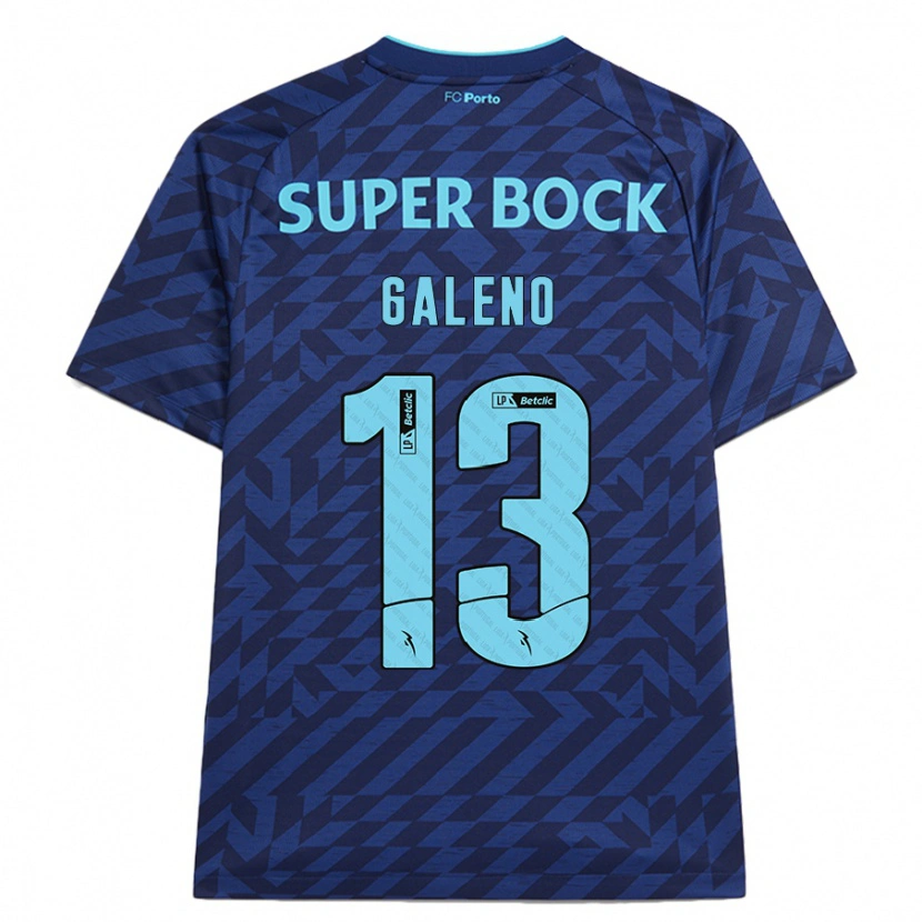 Danxen Femme Maillot Galeno #13 Bleu Marine Troisieme 2024/25 T-Shirt