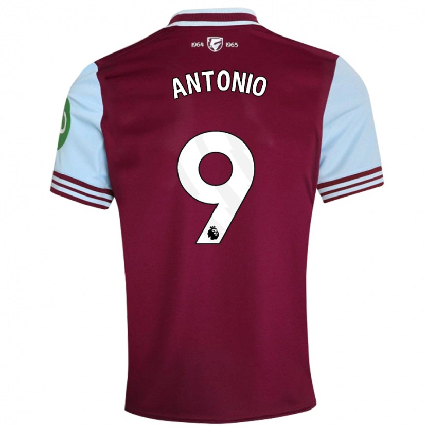 Danxen Enfant Maillot Michail Antonio #9 Rouge Foncé Tenues Domicile 2024/25 T-Shirt