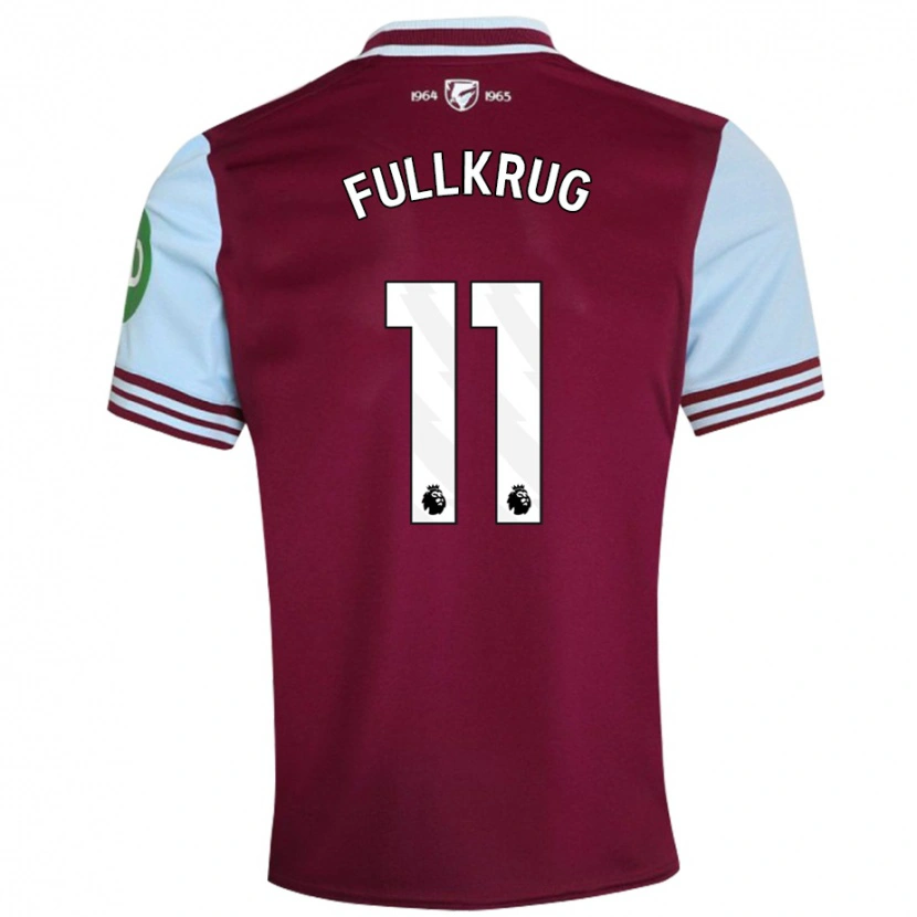 Danxen Enfant Maillot Niclas Füllkrug #11 Rouge Foncé Tenues Domicile 2024/25 T-Shirt