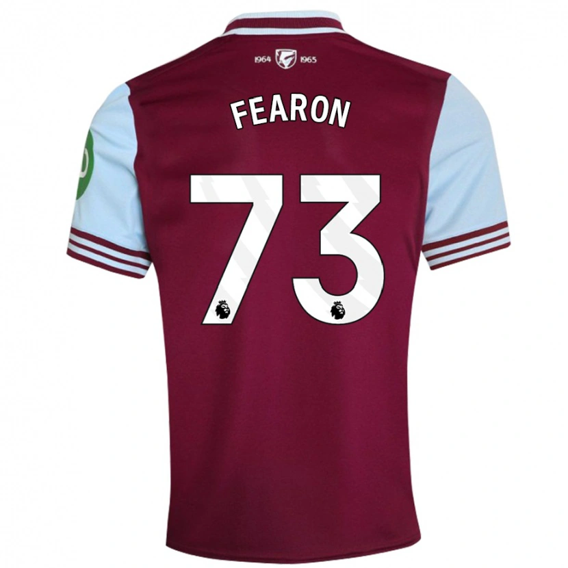 Danxen Enfant Maillot Preston Fearon #73 Rouge Foncé Tenues Domicile 2024/25 T-Shirt