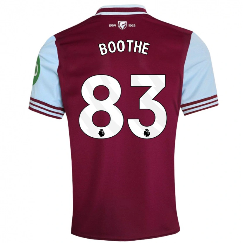 Danxen Enfant Maillot Sebastian Boothe #83 Rouge Foncé Tenues Domicile 2024/25 T-Shirt