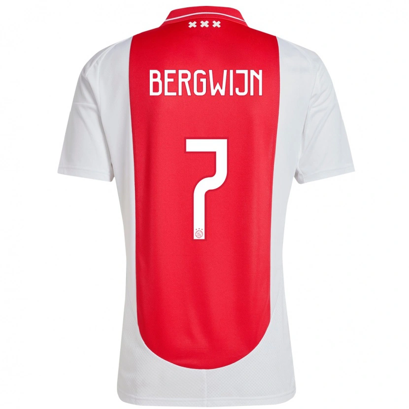 Danxen Enfant Maillot Steven Bergwijn #7 Rouge Blanc Tenues Domicile 2024/25 T-Shirt