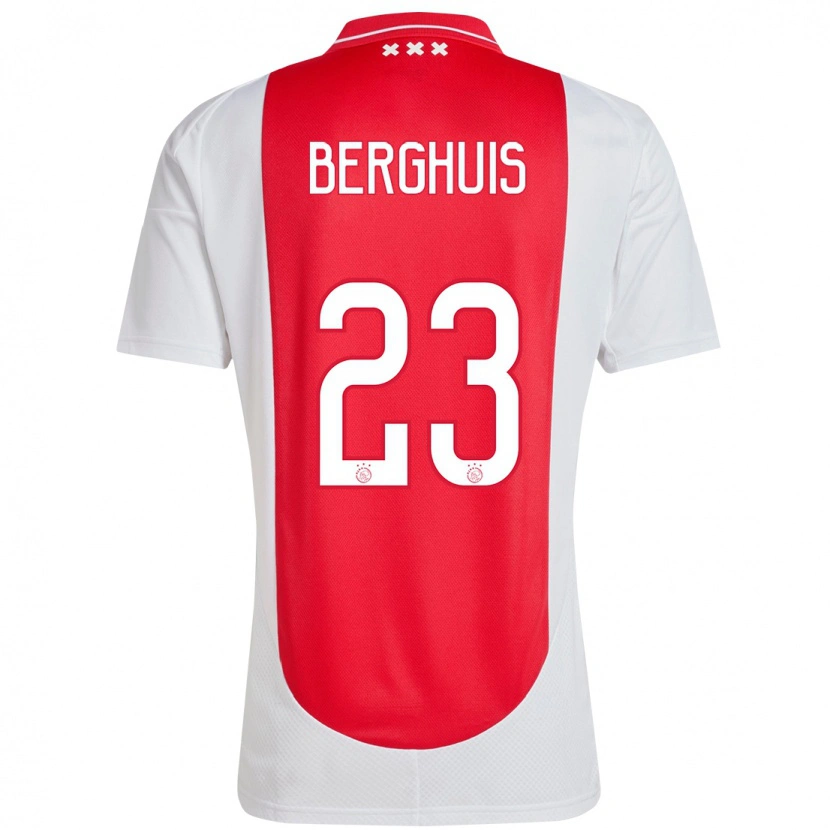 Danxen Enfant Maillot Steven Berghuis #23 Rouge Blanc Tenues Domicile 2024/25 T-Shirt