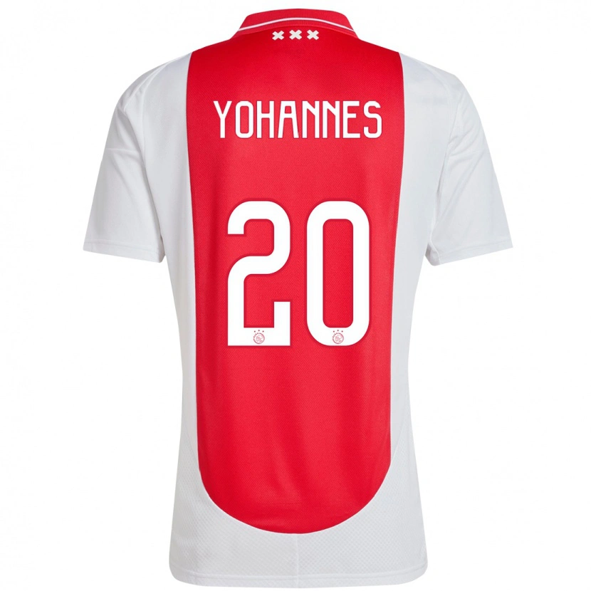 Danxen Enfant Maillot Lily Yohannes #20 Rouge Blanc Tenues Domicile 2024/25 T-Shirt