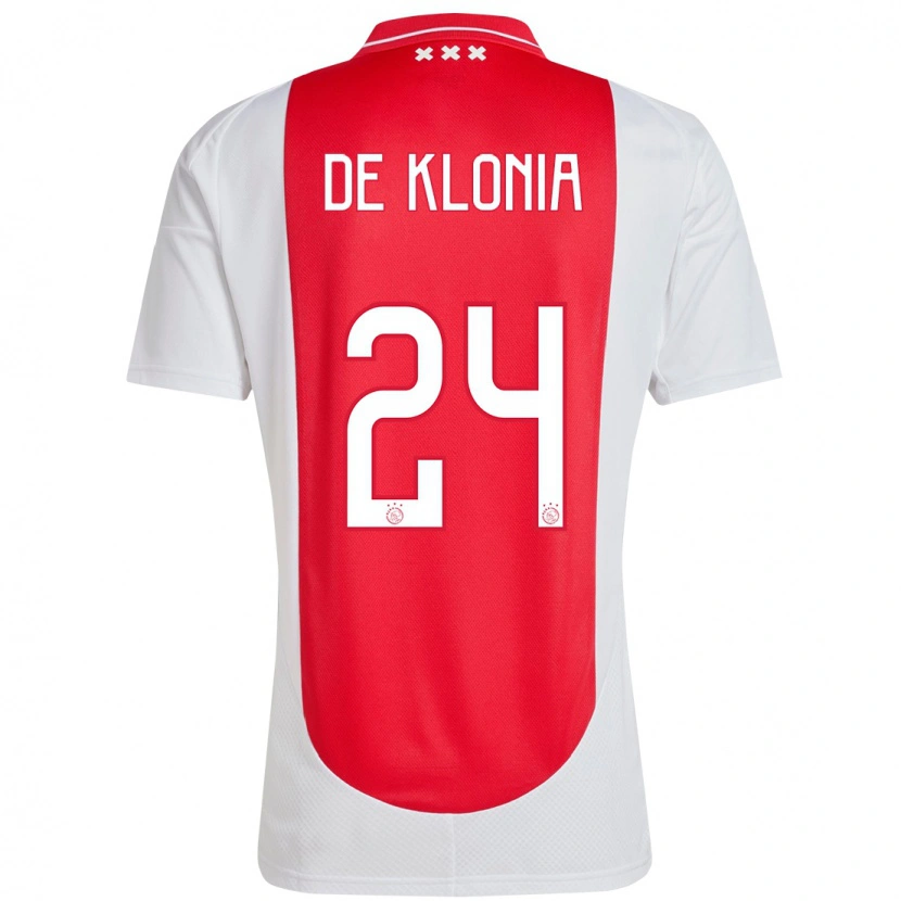 Danxen Enfant Maillot Daliyah De Klonia #24 Rouge Blanc Tenues Domicile 2024/25 T-Shirt