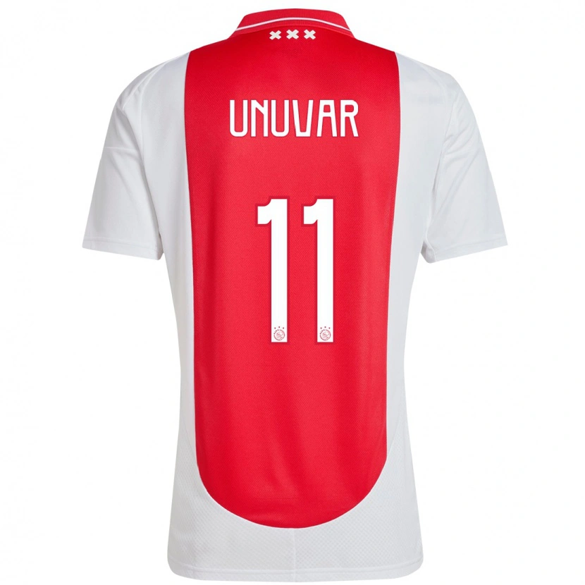 Danxen Enfant Maillot Naci Unuvar #11 Rouge Blanc Tenues Domicile 2024/25 T-Shirt