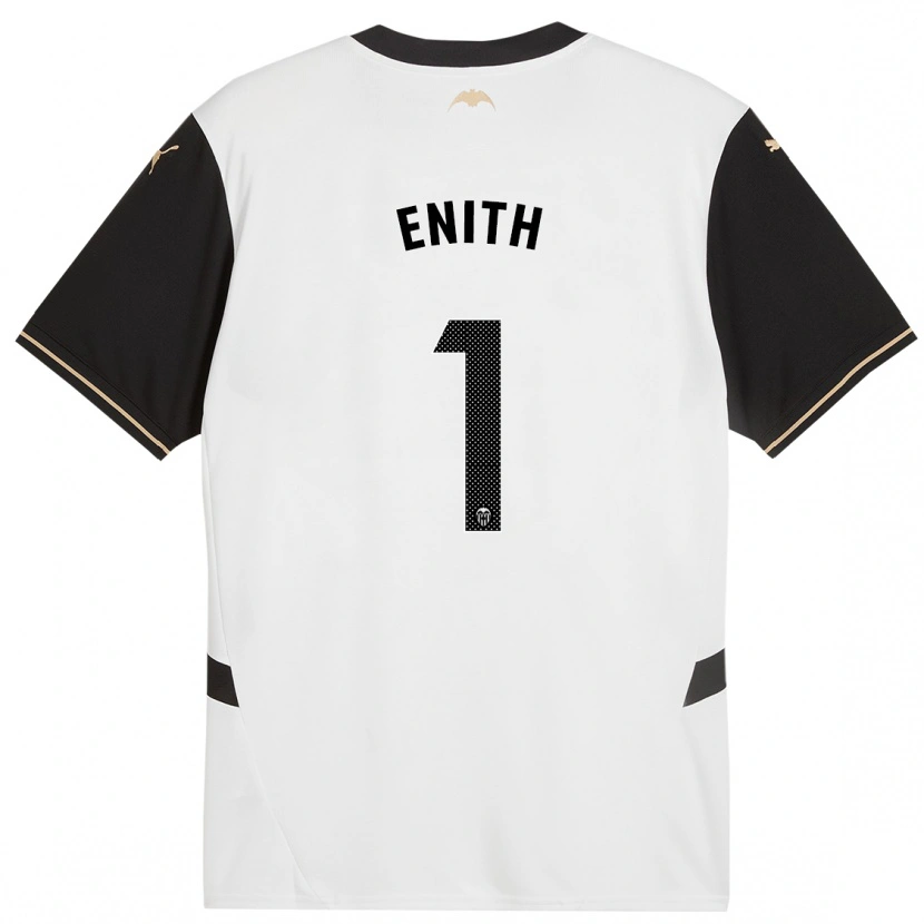 Danxen Enfant Maillot Enith #1 Blanc Noir Tenues Domicile 2024/25 T-Shirt