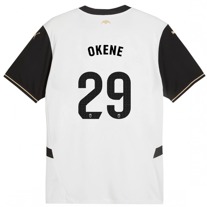 Danxen Enfant Maillot Andrea Okene #29 Blanc Noir Tenues Domicile 2024/25 T-Shirt