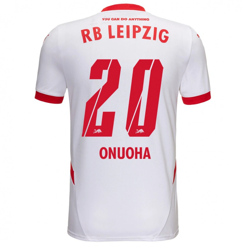 Danxen Enfant Maillot Chilohem Onuoha #20 Blanc Rouge Tenues Domicile 2024/25 T-Shirt