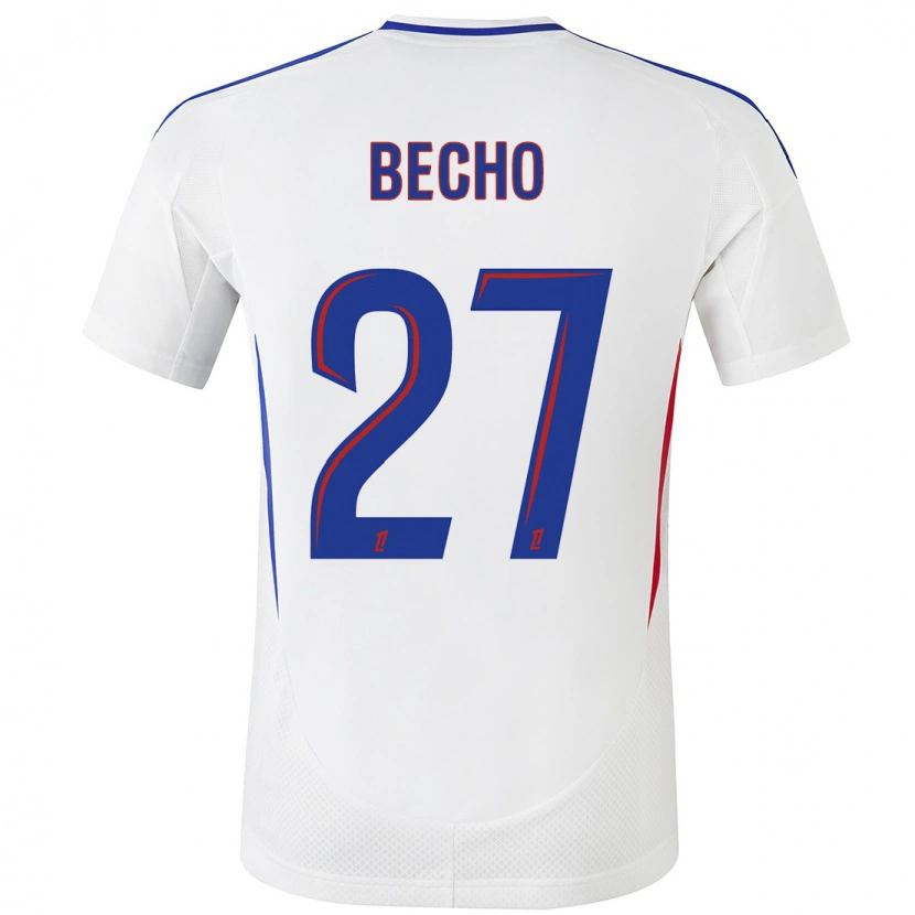 Danxen Enfant Maillot Vicki Bècho #27 Blanc Bleu Tenues Domicile 2024/25 T-Shirt