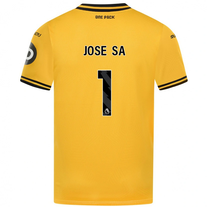 Danxen Enfant Maillot José Sá #1 Jaune Tenues Domicile 2024/25 T-Shirt