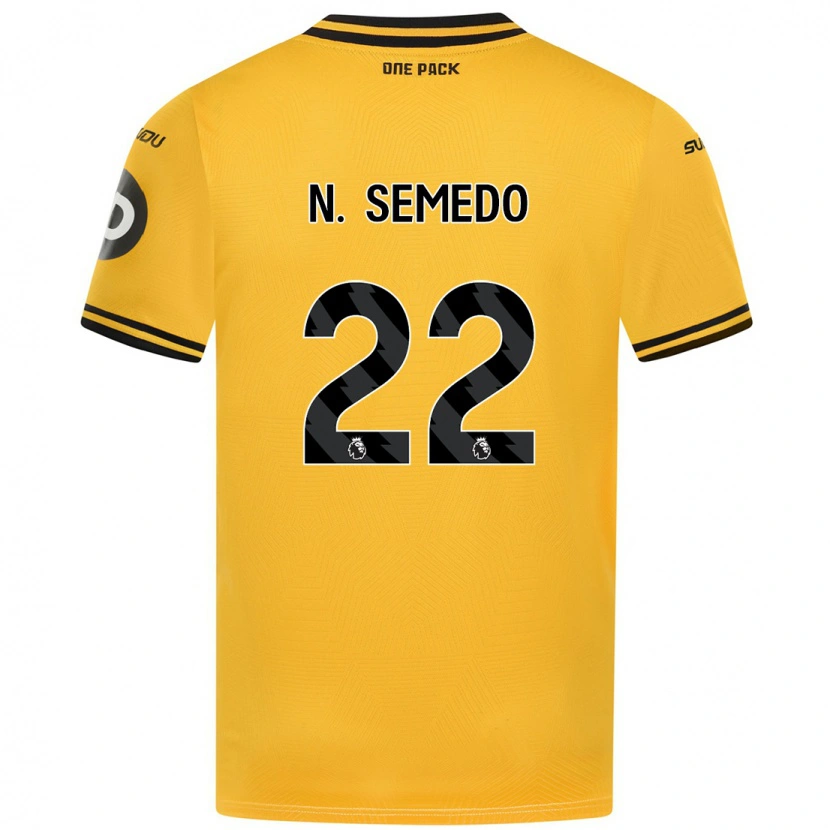 Danxen Enfant Maillot Nélson Semedo #22 Jaune Tenues Domicile 2024/25 T-Shirt