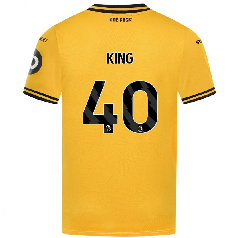 Danxen Enfant Maillot Tom King #40 Jaune Tenues Domicile 2024/25 T-Shirt