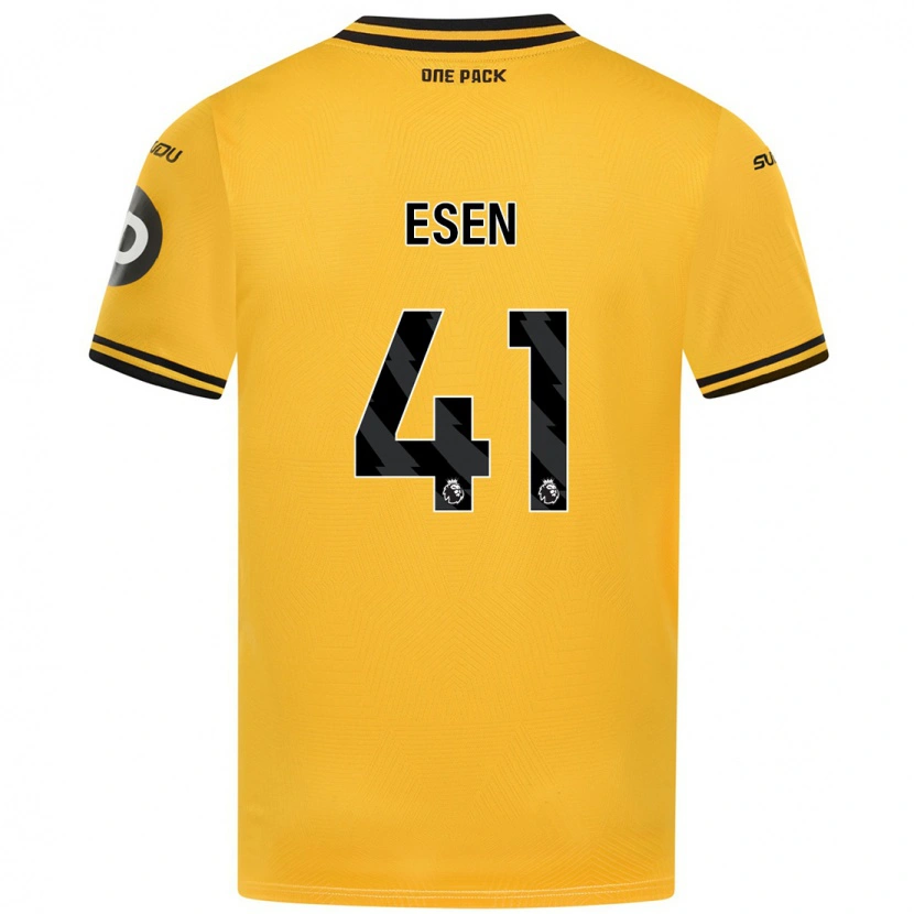 Danxen Enfant Maillot Josh Esen #41 Jaune Tenues Domicile 2024/25 T-Shirt