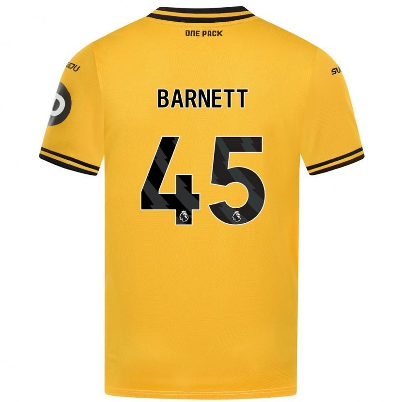 Danxen Enfant Maillot Ty Barnett #45 Jaune Tenues Domicile 2024/25 T-Shirt