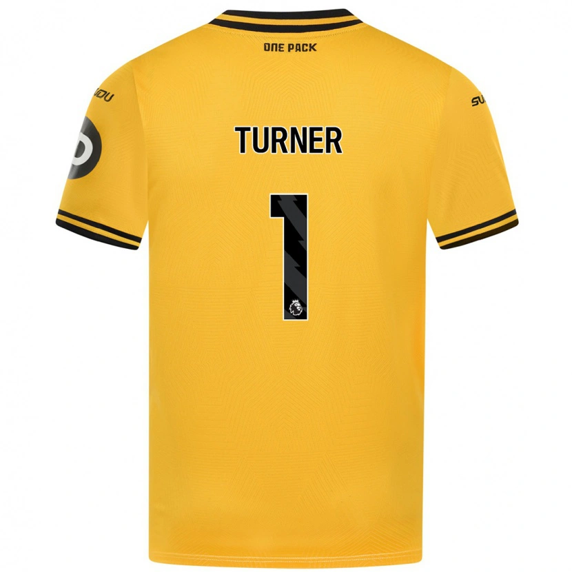 Danxen Enfant Maillot Shannon Turner #1 Jaune Tenues Domicile 2024/25 T-Shirt