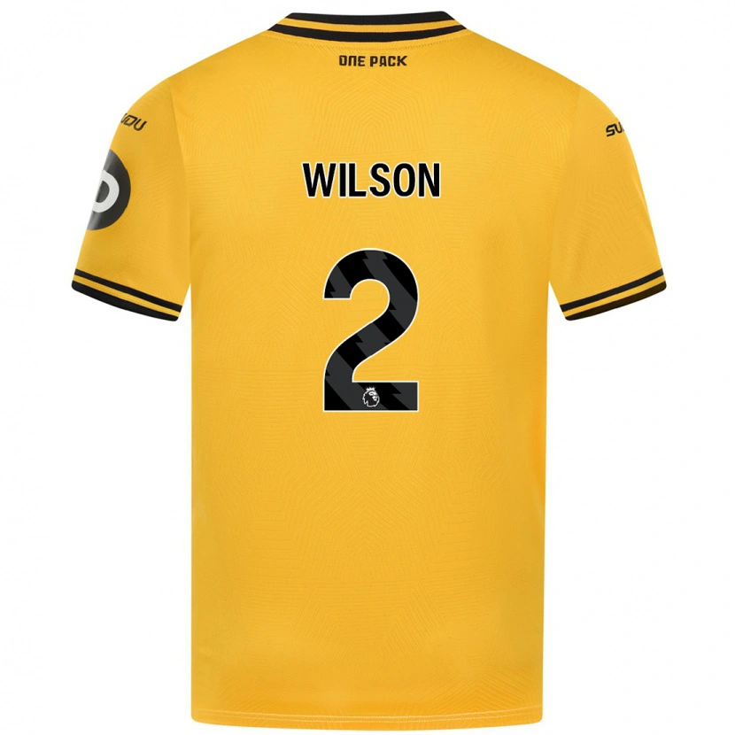 Danxen Enfant Maillot Ellie Wilson #2 Jaune Tenues Domicile 2024/25 T-Shirt