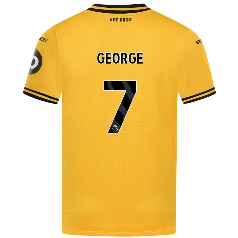 Danxen Enfant Maillot Tammi George #7 Jaune Tenues Domicile 2024/25 T-Shirt