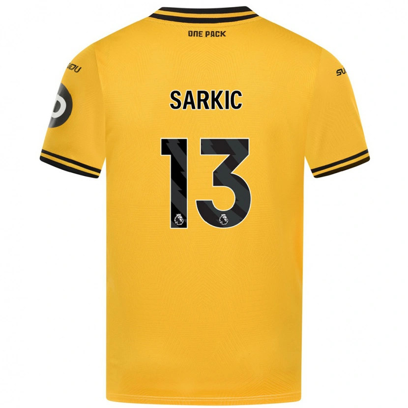 Danxen Enfant Maillot Matija Sarkic #13 Jaune Tenues Domicile 2024/25 T-Shirt