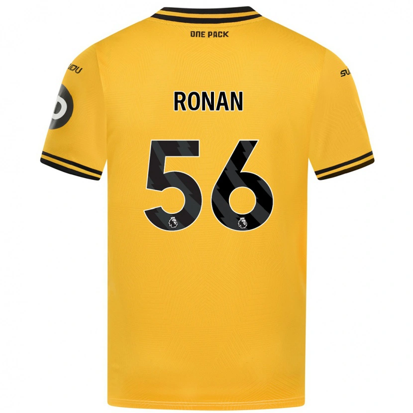 Danxen Enfant Maillot Connor Ronan #56 Jaune Tenues Domicile 2024/25 T-Shirt